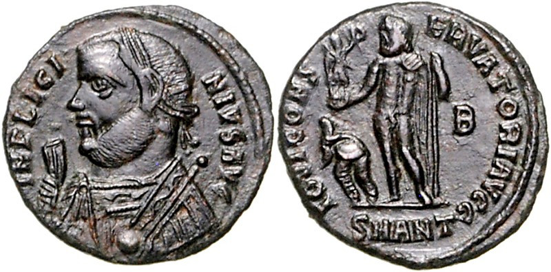 RÖMISCHES KAISERREICH. 
LICINIUS I. 308-324. Bi-Follis 19mm (317/320) 2,70g, An...