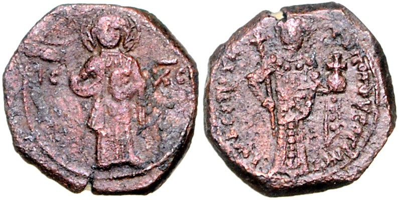 BYZANZ. 
IOHANNES II. Komnenos 1118-1143. AE-Tetarteron 19mm (1122/1137) 4,42g,...