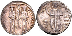 BYZANZ. 
ANDRONIKOS II. und MICHAEL IX. Palaiologoi 1295-1320. Basilikon, anonym 2,20g, Konstantinopel. Christus thront segnend v.v. IC XC + KYPIE - ...