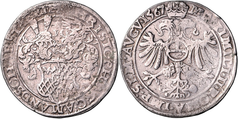 BELGIEN. 
STAVELOT, Abtei. 
Christoph v. Manderscheid 1546- 1570. Rixdaler 156...