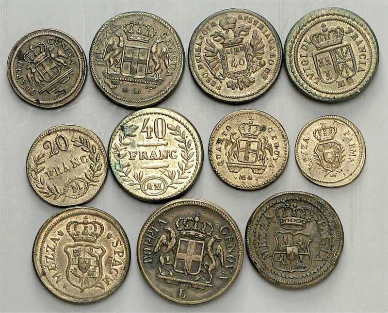 Europa. 
ITALIEN. 
ITALIEN: Münzgewichte o.J. (19. Jhdt.): Sovrano, Mezzo Sov....