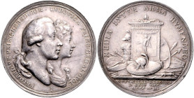 SAMMLUNG Königin Luise von Preussen. 
Luise v. Mecklenburg-Strelitz, Königin von Preußen 1797-1810. Medaille 1793 (v. A. Abramson) auf ihre Vermählun...