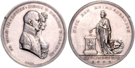 SAMMLUNG Königin Luise von Preussen. 
Luise v. Mecklenburg-Strelitz, Königin von Preußen 1797-1810. Medaille 1809 (v. D.F. Loos und J.A. Hoffmann) a....