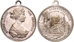 SAMMLUNG Königin Luise von Preussen. 
Luise v. Mecklenburg-Strelitz, Königin von Preußen 1797-1810. Medaille 1890 (v. Lauer) a.d. 100jährige Eröffnun...