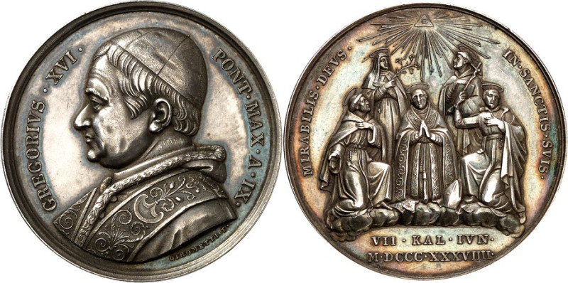 EUROPA. 
ITALIEN-Kirchenstaat. 
Gregor XVI. 1831-1846. Jahresmedaille An.IX (1...