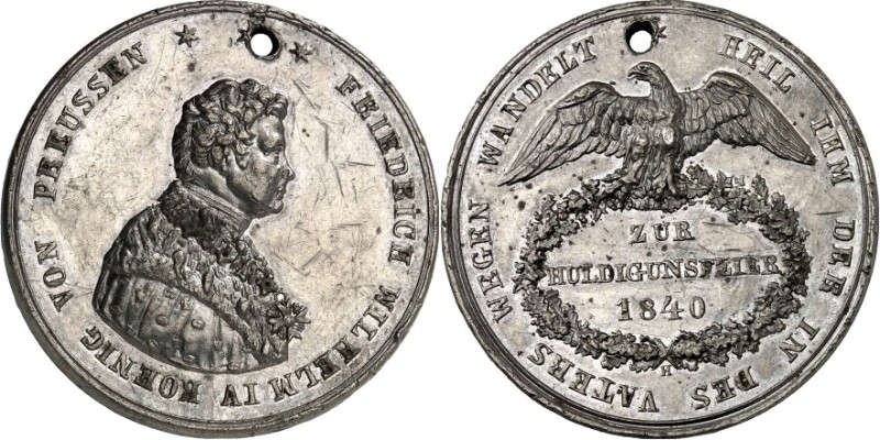 STÄDTE. 
DEUTSCHE STÄDTE. 
BERLIN. Medaille 1840 (v. K. Fischer / C. Pfeuffer)...