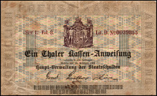 PREUSSEN Kgr.. 
Pr. Haupt-Bank Berlin. 1 Thaler 13.2.1861. Pi. S411. . 


III-