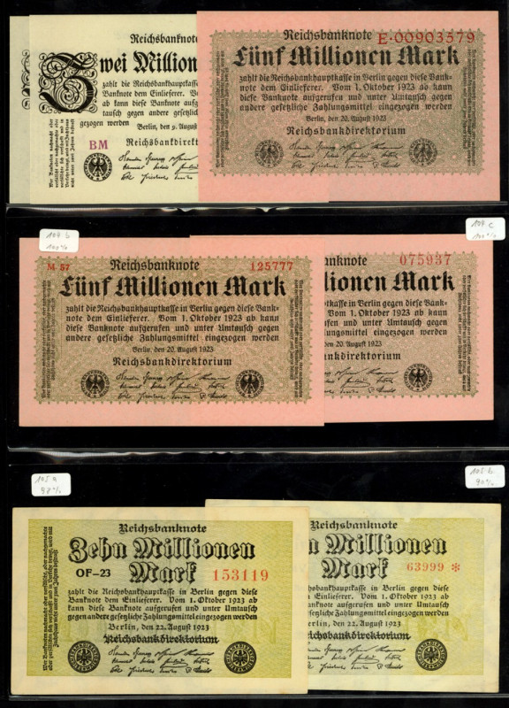 Sammlungen und Lots 1871 bis heute. 
Kaiserreich bis Inflation 1923. INFLATION ...