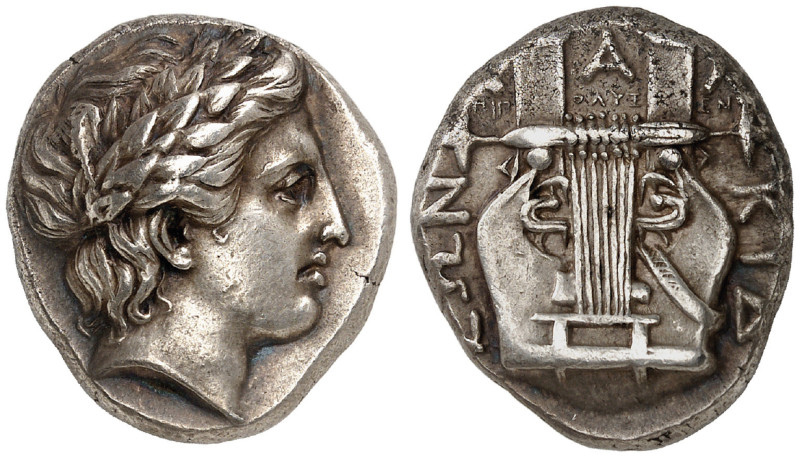 MACEDON, Chalkidian League. Olynthos. Circa 358-355 BC. Tetradrachm (Silver, 23 ...