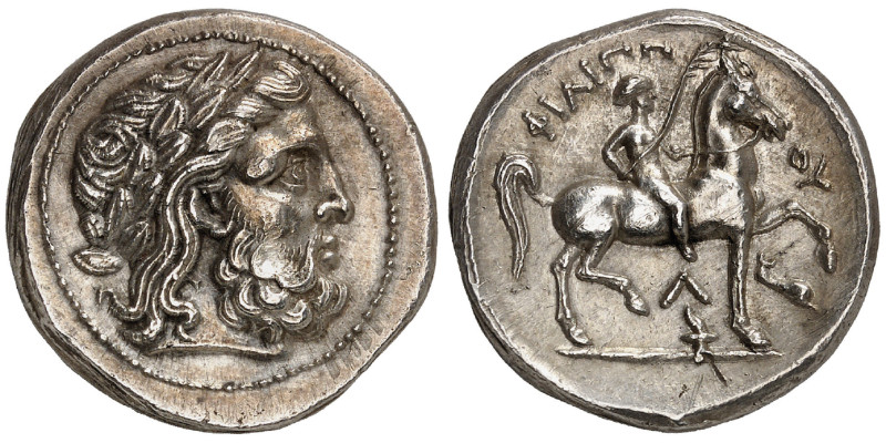 KINGS OF MACEDON. Philip II, 359-336 BC. Tetradrachm (Silver, 25 mm, 14.40 g, 9 ...