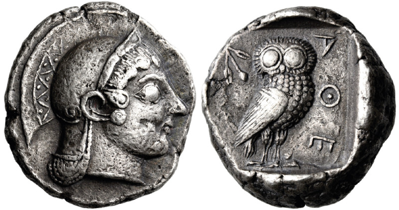 ATTICA. Athens. Circa 510-500/490 BC. Tetradrachm (Silver, 23 mm, 17.01 g, 7 h)....