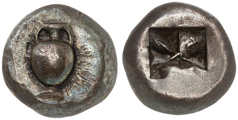 CYCLADES, Keos. Karthaia. Circa 540-520/15 BC. Stater (Silver, 20 mm, 12.12 g). ...