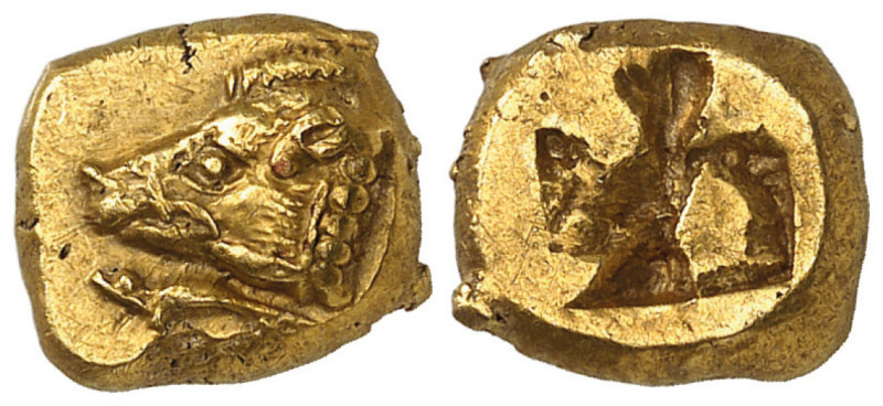 IONIA. Phokaia. Circa 625/0-522 BC. Hekte (Electrum, 11 mm, 2.58 g). Boar's head...