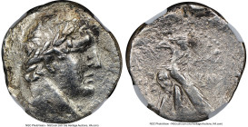 PHOENICIA. Tyre. Ca. 126/5 BC-AD 65/6. AR shekel (27mm, 13.29 gm, 12h). NGC VF 4/5 - 1/5. Dated Civic Year 96 (31/0 BC). Laureate head of Melqart righ...