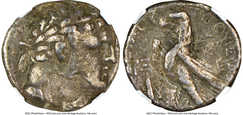PHOENICIA. Tyre. Ca. 126/5 BC-AD 65/6. AR half-shekel (19mm, 6.36 gm, 12h). NGC ...