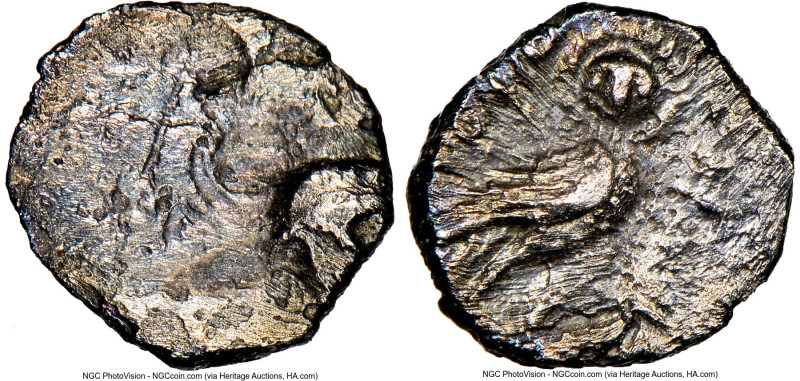 JUDAEA. Yehud. Ca. 333-302 BC. AR quarter-gerah or quarter-obol (6mm, 0.21 gm). ...