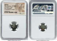 JUDAEA. Hasmonean Dynasty. Alexander Jannaeus (103-76 BC). AE prutah (16mm, 1.57 gm, 11h). NGC VF 4/5 - 5/5. Jerusalem. Yehonatan the High Priest and ...