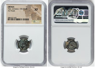 JUDAEA. Hasmonean Dynasty. Alexander Jannaeus (103-76 BC). AE prutah (16mm). NGC XF. Jerusalem. BAΣIΛEΩΣ AΛEΞANΔPOY, anchor / Yehonatan the King (Pale...