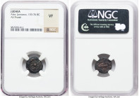 JUDAEA. Hasmonean Dynasty. Alexander Jannaeus (103-76 BC). AE prutah (16mm). NGC VF. Jerusalem. BAΣIΛEΩΣ-AΛEΞANΔPOY, anchor / Yehonatan the King (Pale...