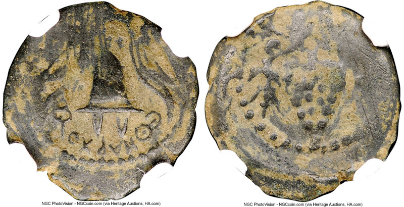 JUDAEA. Herodian Dynasty. Herod Archelaus (4 BC-AD 6). AE prutah (17mm, 2.50 gm,...