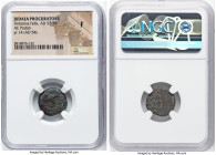 JUDAEA. Roman Procurators. Antonius Felix (AD 52-59/60). AE prutah (16mm, 2h). NGC Fine. Jerusalem, dated Regnal Year 14, under Claudius I (AD 54). IO...