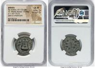 JUDAEA. Bar Kokhba Revolt (AD 132-135). AE middle bronze (24mm, 12.99 gm, 12h). NGC Choice XF 5/5 - 3/5. Dated Year 1 (AD 132/3). Simon Prince of Isra...