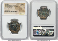 JUDAEA. Bar Kokhba Revolt (AD 132-135). AE middle bronze (26mm, 12.43 gm, 7h). NGC Choice XF 4/5 - 4/5. Dated Year 2 (AD 133/4). Simon (Paleo-Hebrew),...