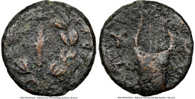 JUDAEA. Bar Kokhba Revolt (AD 132-135). AE middle bronze (20mm, 7.55 gm, 1h). NGC Choice Fine 4/5 - 2/5. Undated issue of Year 3 (AD 134/5). For the F...