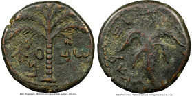 JUDAEA. Bar Kokhba Revolt (AD 132-135). AE middle bronze (24mm, 6h). NGC Choice VF. Undated issue of Year 3 (AD 134/5). Simon (Paleo-Hebrew), seven-br...