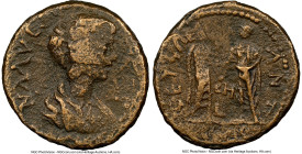 COELE-SYRIA. Heliopolis. Julia Domna (AD 193-217). AE (27mm, 12h). NGC Fine. IVL DOM-NA AVG, draped bust of Julia Domna right, seen from front / GET C...