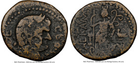 JUDAEA. Ascalon. Domitian (AD 81-96). AE (24mm, 12h). NGC VG. Dated Year 188 (AD 84/5). CΕΒΑC-ΤΟC, laureate head of Domitian right / ΑΣΚΑΛΩ, Tyche sta...