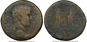 JUDAEA. Gaza. Hadrian (AD 117-138). AE (29mm, 12h). NGC VG. Dated Epidemia 2 and Civic Year 191 (AD 130/1). AYT KAI TRAI-AΔPIANOC CЄ, laureate, draped...