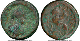 JUDAEA. Raphia. Gordian III (AD 238-244). AE (22mm, 12h). NGC VG. Dated Civic Year 300 (AD 240/1). ΓΟΡΔΙΑΝΟΥ, laureate, draped, and cuirassed bust of ...