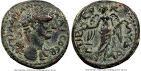 JUDAEA. Tiberias. Hadrian (AD 117-138). AE (18mm, 1h). NGC XF. Dated Year 101 (AD 118/9). ΑΥΤ ΤΡ ΑΔΡΙΑΝw-ΚΑΙC CΕΒ, laureate bust of Hadrian, right, se...