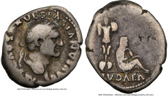 Vespasian (AD 69-79). AR denarius (19mm, 3.25 gm, 5h). NGC VG 4/5 - 3/5, scratches. Rome, 21 December AD 69-early AD 70. IMP CAESAR VESPASIANVS AVG, l...