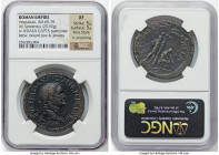 Vespasian (AD 69-79). AE sestertius (34mm, 25.92 gm, 7h). NGC XF 5/5 - 3/5, Fine Style, light smoothing. Rome, AD 71. IMP CAES VESPASIAN AVG P M TR P ...