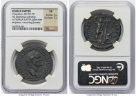 Vespasian (AD 69-79). AE sestertius (34mm, 24.64 gm, 6h). NGC VF 5/5 - 2/5. Lugdunum, AD 71. IMP CAES VESPASIAN AVG P M TR P P P COS III, laureate hea...