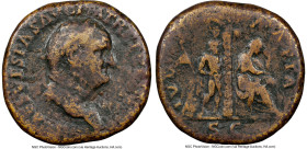 Vespasian (AD 69-79). AE sestertius (31mm, 24.47 gm, 6h). NGC VG 4/5 - 2/5, smoothing. Rome, AD 71. IMP CAES VESPASIAN AVG P M TR P P P COS III, laure...