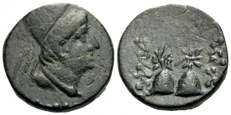 KINGS OF SOPHENE. Arsames I, circa 255-225 BC. Dichalkon (Bronze, 14 mm, 3.89 g,...