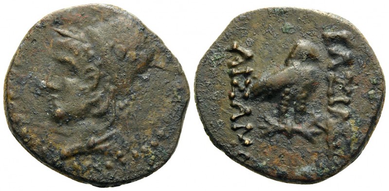 KINGS OF SOPHENE. Arsames I, circa 255-225 BC. Dichalkon (Bronze, 18 mm, 3.53 g,...