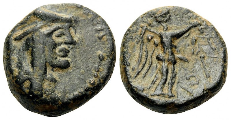 KINGS OF SOPHENE. Arkathias II, ca. 93/90-90/89 BC. Tetrachalkon (Bronze, 17 mm,...