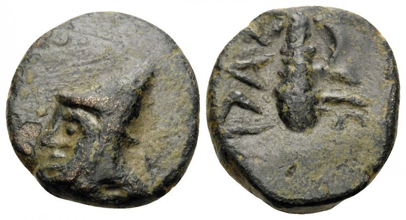 KINGS OF SOPHENE. Mithradates II Philopator, ca. 89 - after 85 BC. Dichalkon (Br...