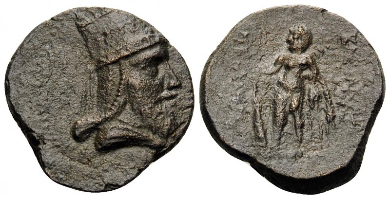 KINGS OF ARMENIA. Tigranes V, the Cappadocian, AD 6-12. Tetrachalkon (Bronze, 21...