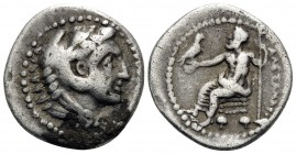 KINGS OF MACEDON. Alexander III ‘the Great’, 336-323 BC. Hemidrachm (Silver, 14 mm, 2.04 g, 6 h), struck under Menon or Menes, Tyre, c. 332/1-328/7. H...