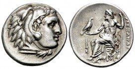 KINGS OF MACEDON. Alexander III ‘the Great’, 336-323 BC. Drachm (Silver, 18 mm, 4.29 g, 5 h), struck under Philip III Arrhidaios and Antigonos I Monop...