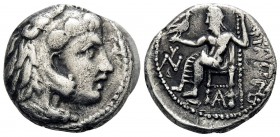 KINGS OF MACEDON. Philip III Arrhidaios, 323-317 BC. Hemidrachm (Silver, 13 mm, 2.11 g, 2 h), in the types of Alexander III the Great, Arados, c. 323-...