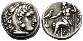 KINGS OF MACEDON. Alexander III ‘the Great’, 336-323 BC. Drachm (Silver, 15.5 mm, 4.21 g, 11 h), struck under Philip III Arrhidaios, Sardes, c. 323-31...