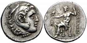 KINGS OF MACEDON. Alexander III ‘the Great’, 336-323 BC. Tetradrachm (Silver, 30 mm, 16.90 g, 12 h), struck posthumously under Attalos I, Pergamon, c....