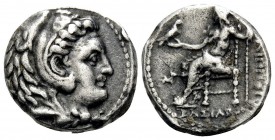 KINGS OF MACEDON. Philip III Arrhidaios, 323-317 BC. Hemidrachm (Silver, 13 mm, 2.13 g, 3 h), in the types of Alexander III the Great, Babylon, c. 323...