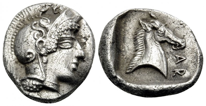 THESSALY. Pharsalos. Mid-late 5th century BC. Hemidrachm (Silver, 15 mm, 3.08 g,...